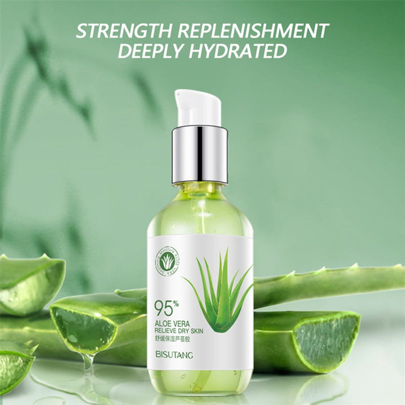 Aloe Gel Feuchtigkeitslotion Gesichtscreme Perfekt schlichte feuchtigkeitsspendende und glatte Hautpflegeprodukte