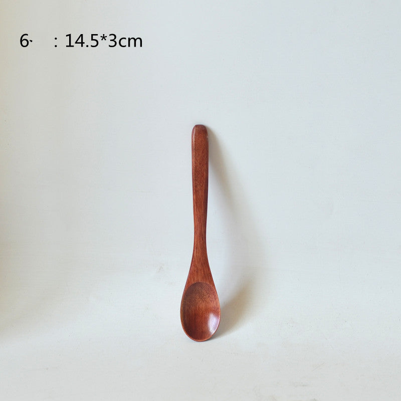 Small Customized Lettering Japanese Children Wooden Soup Spoon