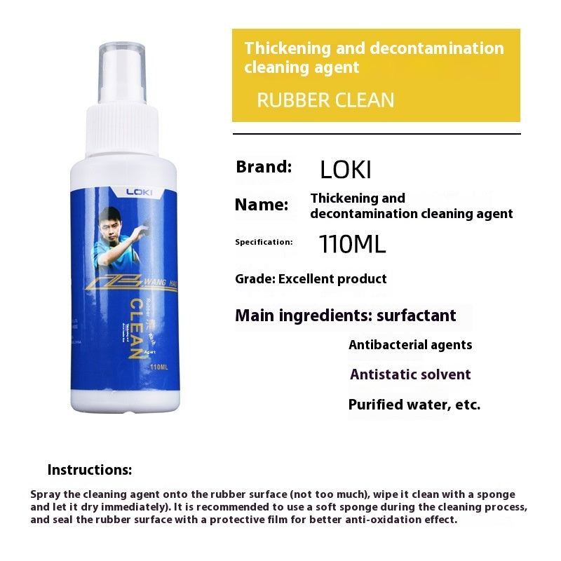 Table Tennis Blade Covering Rubber Cleaning Agent 110ml Liquid Tackifier Cleaning