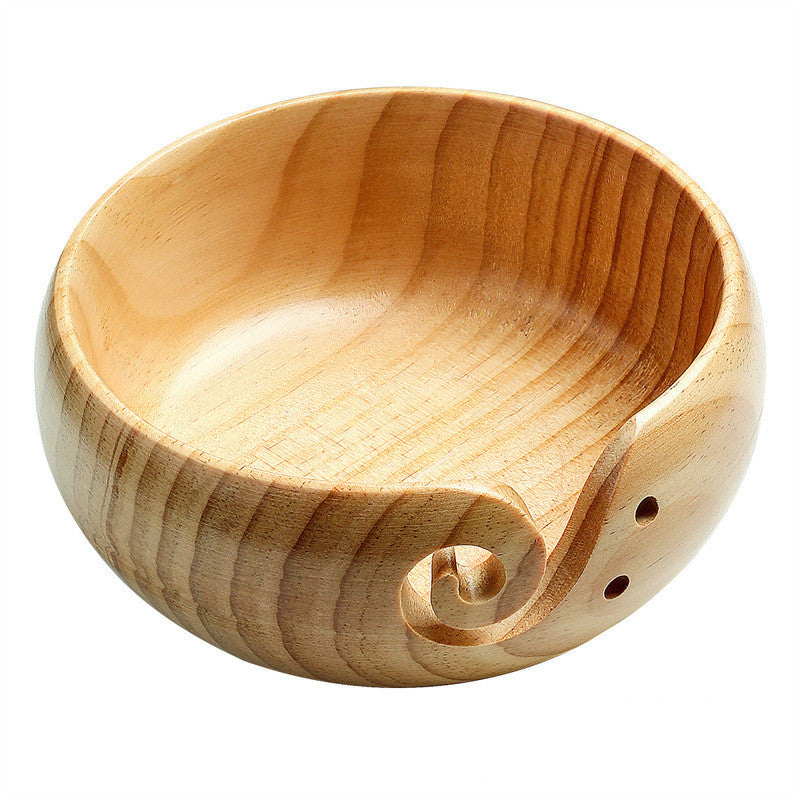 Textile Woolen Wooden Storage Bowl