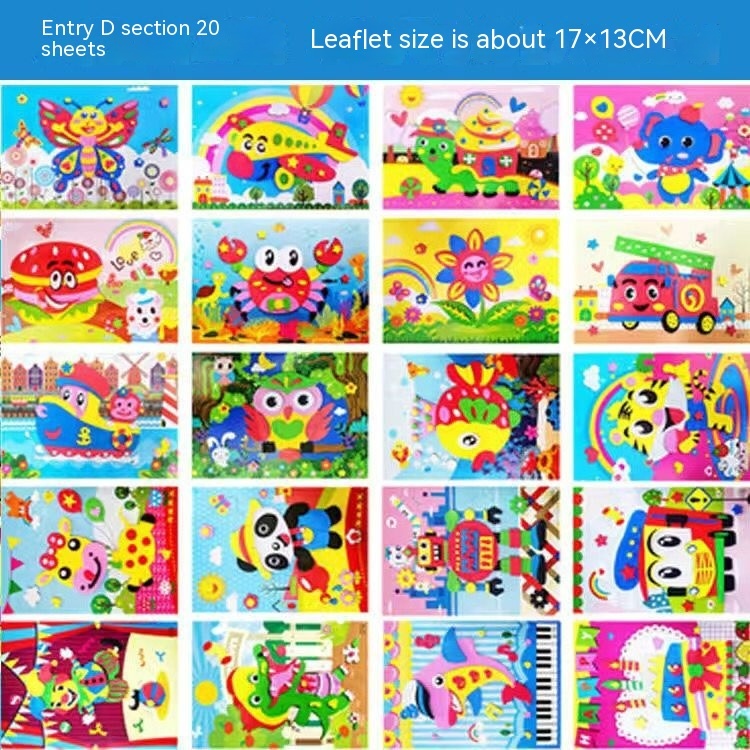 Creative Printed 3D Stickers For Children