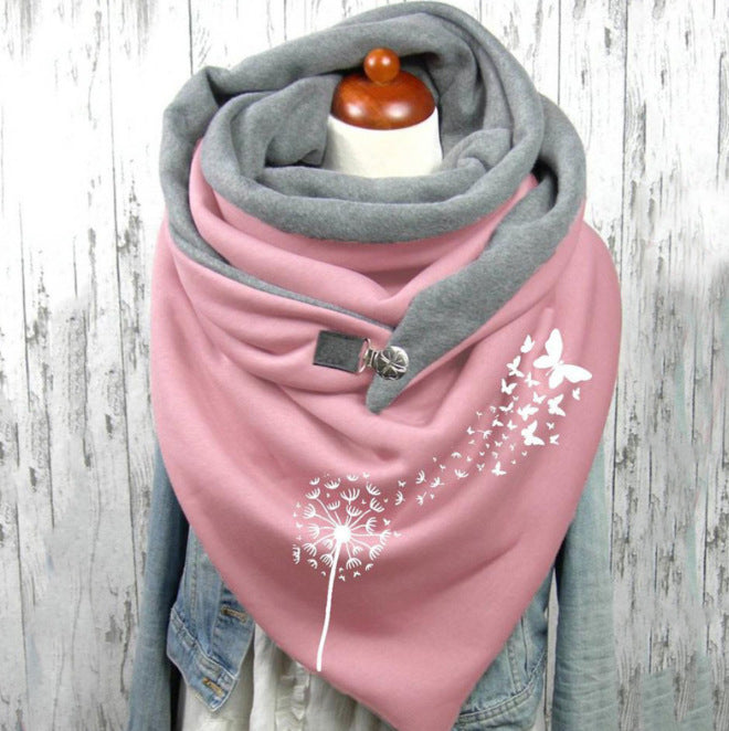 Cotton Malaysia Thermal Button Headband Scarf