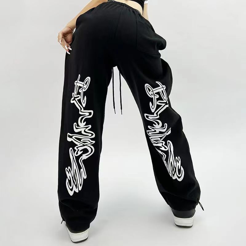 American Style Sports Loose Drawstring Hip-Hop Pants