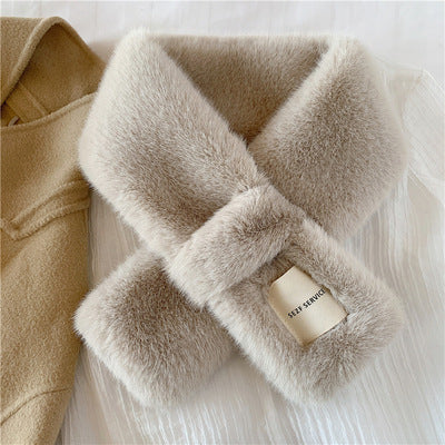 Winter Thicken Thermal Rabbit Fur Fake Collar Scarf