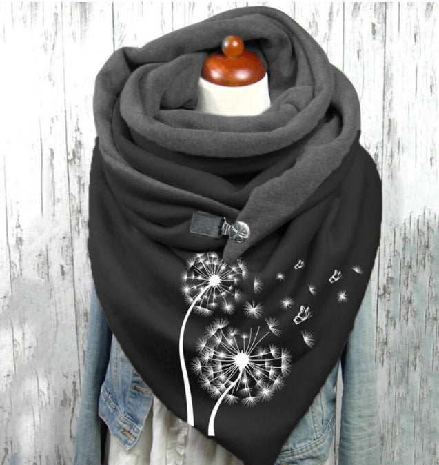 Cotton Malaysia Thermal Button Headband Scarf