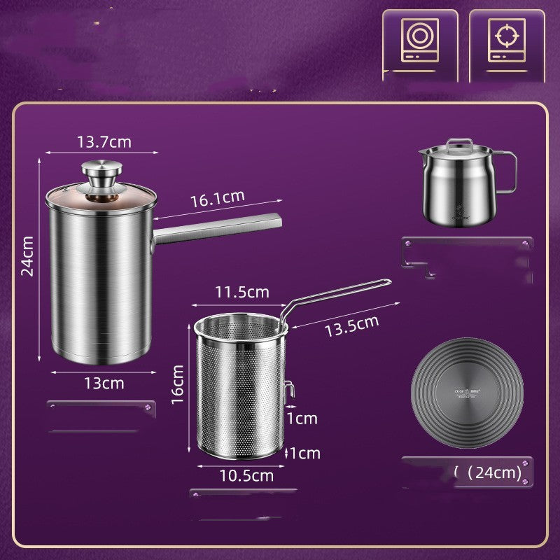 Stainless Steel Fryer For Household Mini Fuel Saving