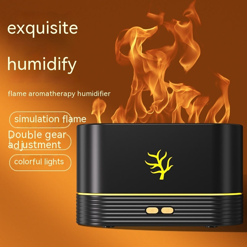 Flamme Luftbefeuchter USB Smart Timing LED Elektrische Aroma Diffusor Simulation Feuer Nacht Lampe Wohnkultur