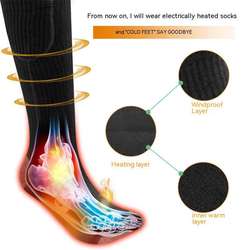 Ski Warm Charging Invisible Heating Socks