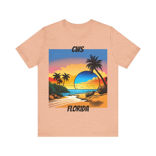 CWS Florida Unisex-Jersey-Kurzarm-T-Shirt von Cozy Winter Store (Versand nur innerhalb der USA)