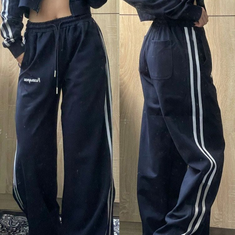 Vintage Striped Hip-Hop Casual Pants: Retro Style with Modern Comfort