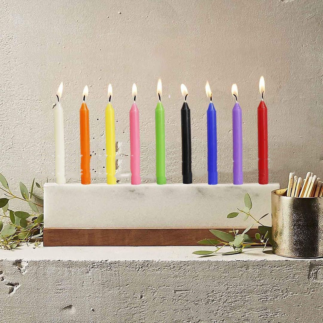 Christmas 100 Colorful Birthday Candles Smokeless And Tasteless Pole Candle