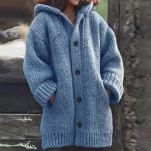 Cozy Wrap: Warm sweater coat for ultimate comfort.