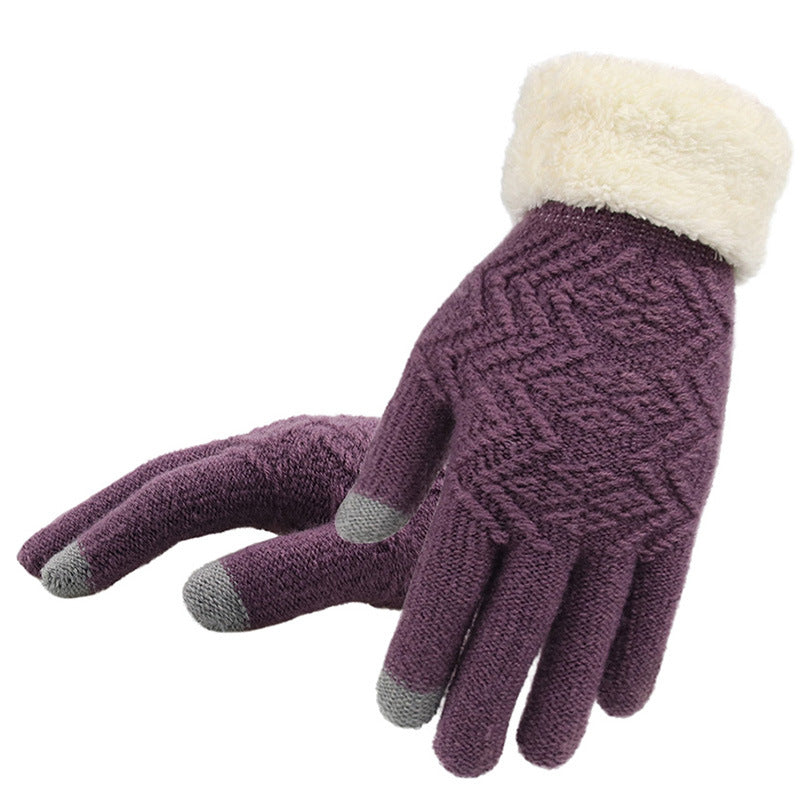 Winterstrickhandschuhe