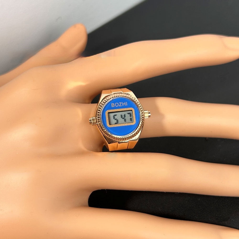 Damenmode Elektronische Uhr Mini Ring Uhr