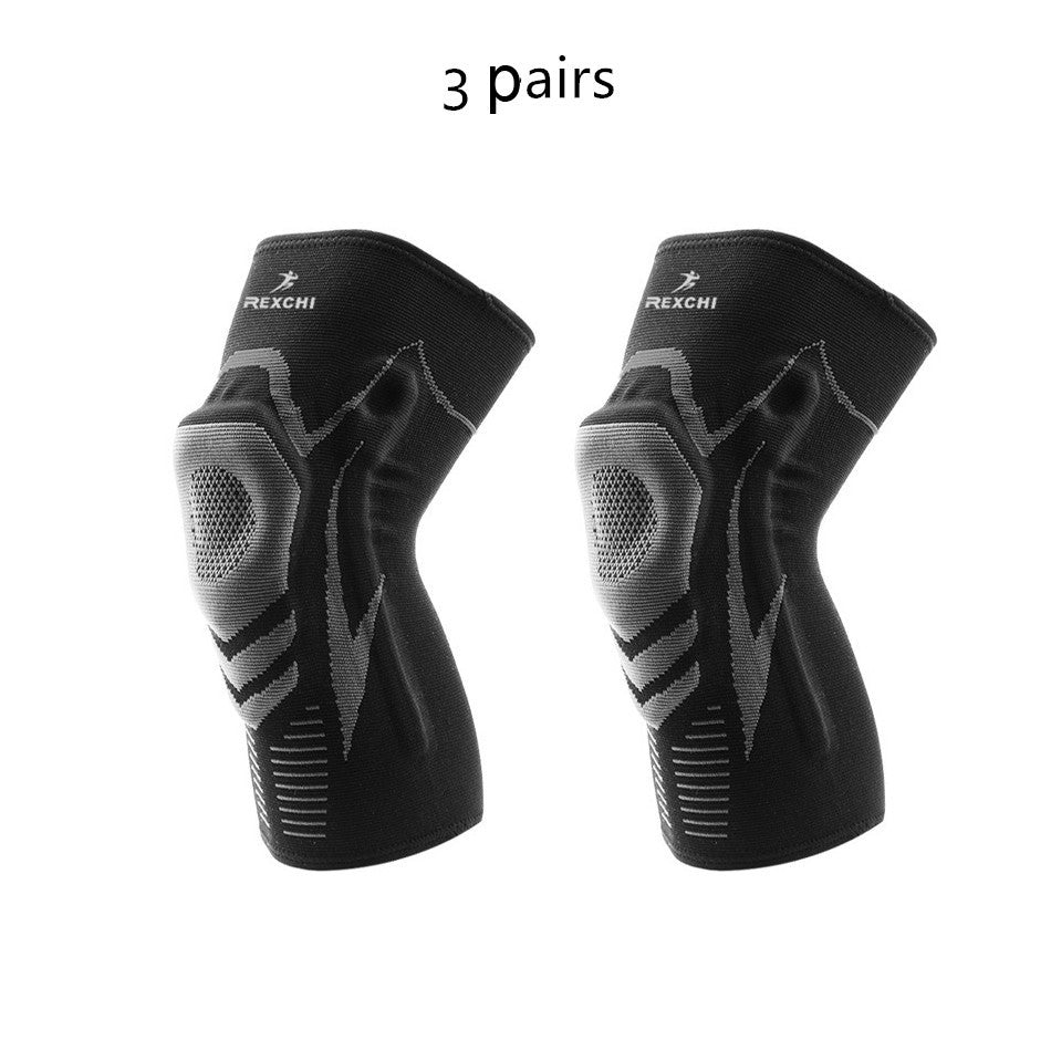 Outdoor fitness silicone sports knee pads