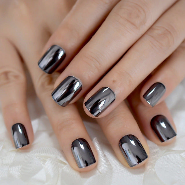 Metal false nails for women