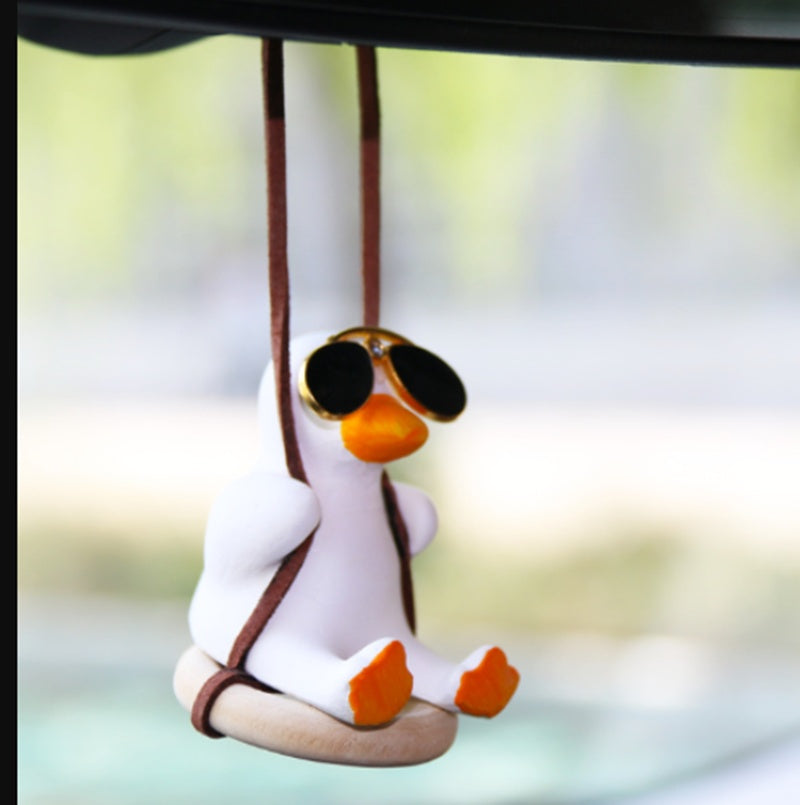 Car Swing Duck Pendant Ornament Doll