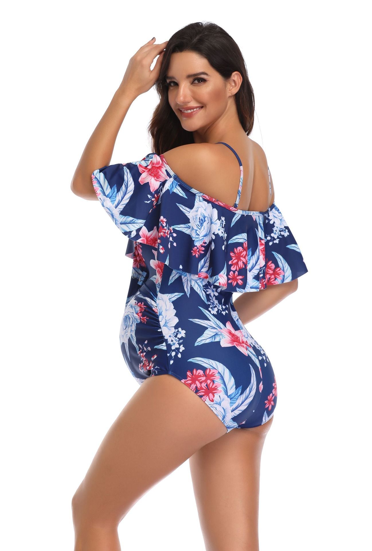 Printed maternity swimsuit