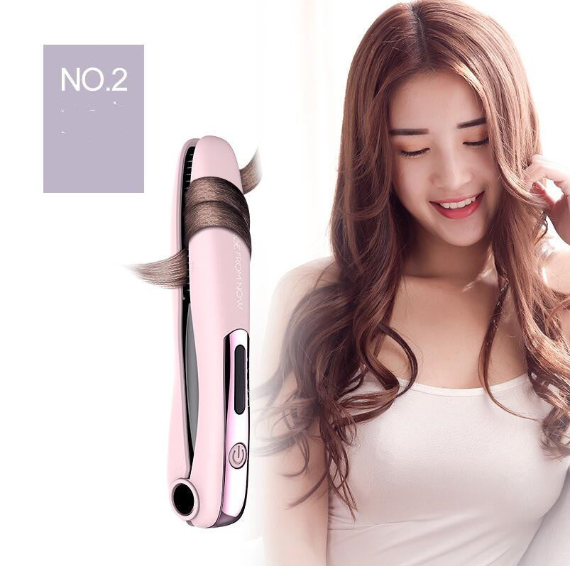 Cordless Hair Straightener for Travel Straightening and Curling