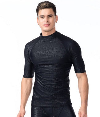 Men's Long-sleeved Sunscreen Split One-piece Surfing Snorkeling Suit