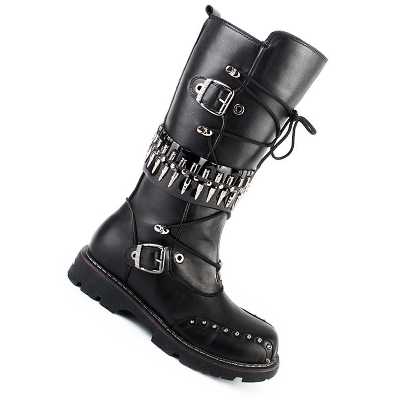 DocStride's RebelRide Punk Motorcycle Boots