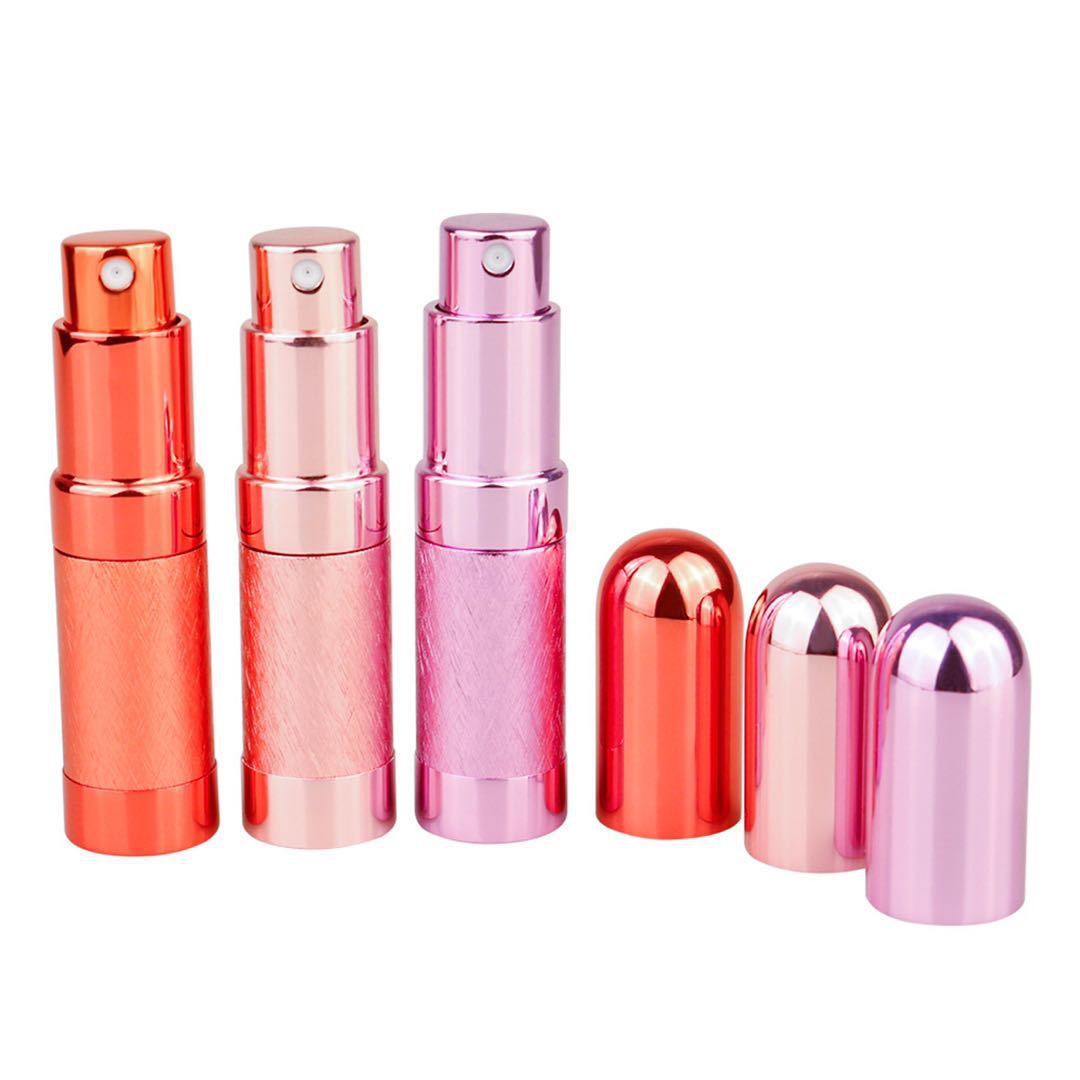 Essence Elysium: 5ml Aluminum Perfume Bottle.