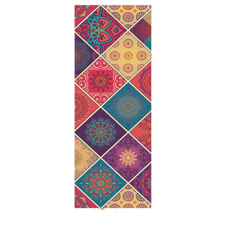 PU rubber suede yoga mat