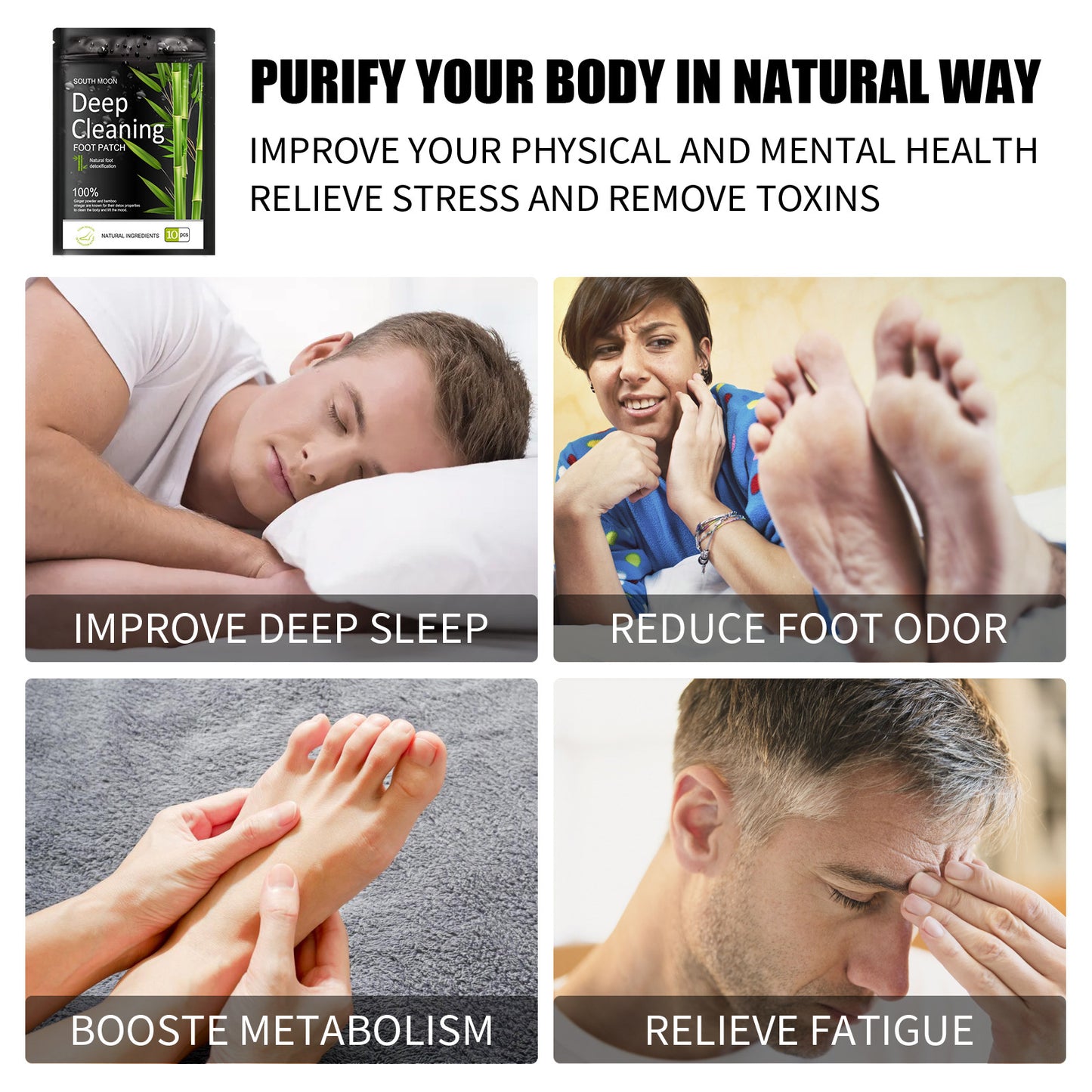 Natural Foot Patch To Relieve Physical Stress