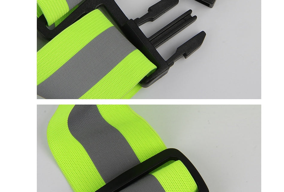 Night Running Cycling Reflective Safety Jacket Breathable High Visibility Security Vest