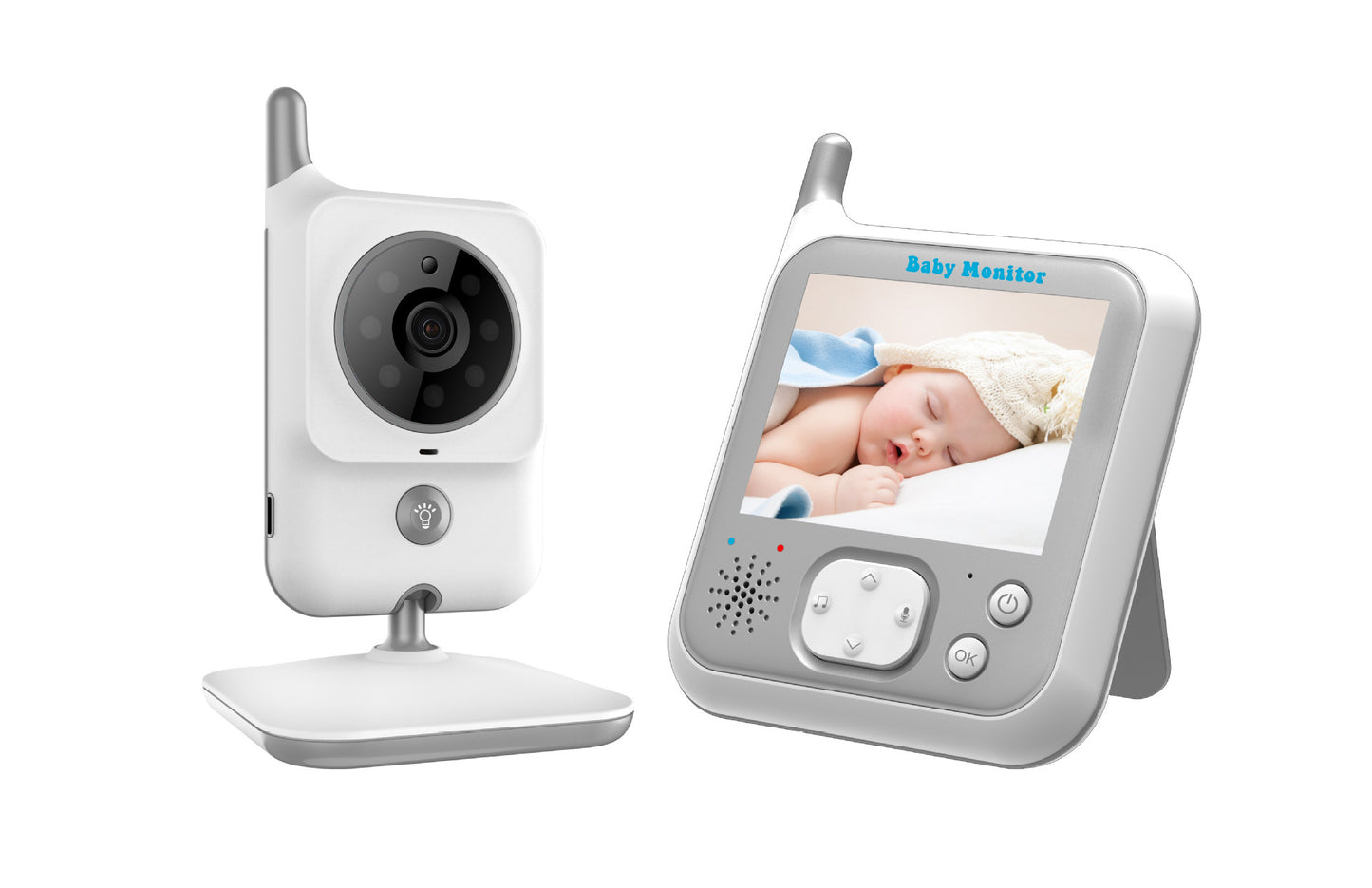 Wireless Video Color Baby Monitor Luminous Portable