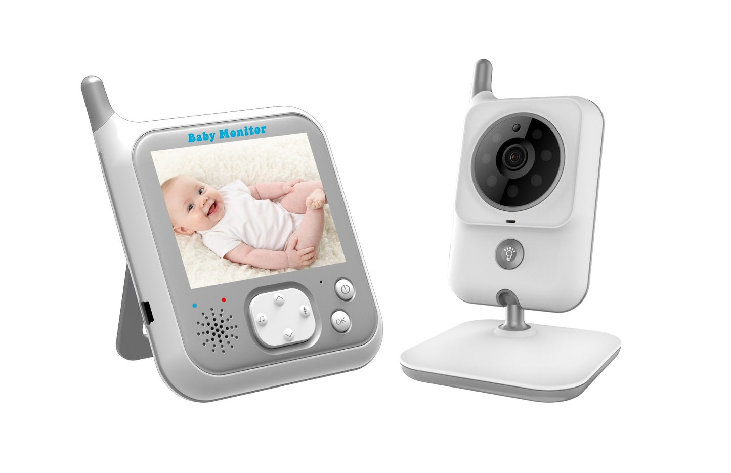 Wireless Video Color Baby Monitor Luminous Portable