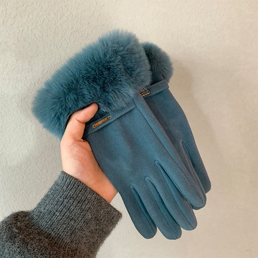 Touchscreen Warme Handschuhe Winter Frauen Fleece-gefüttert