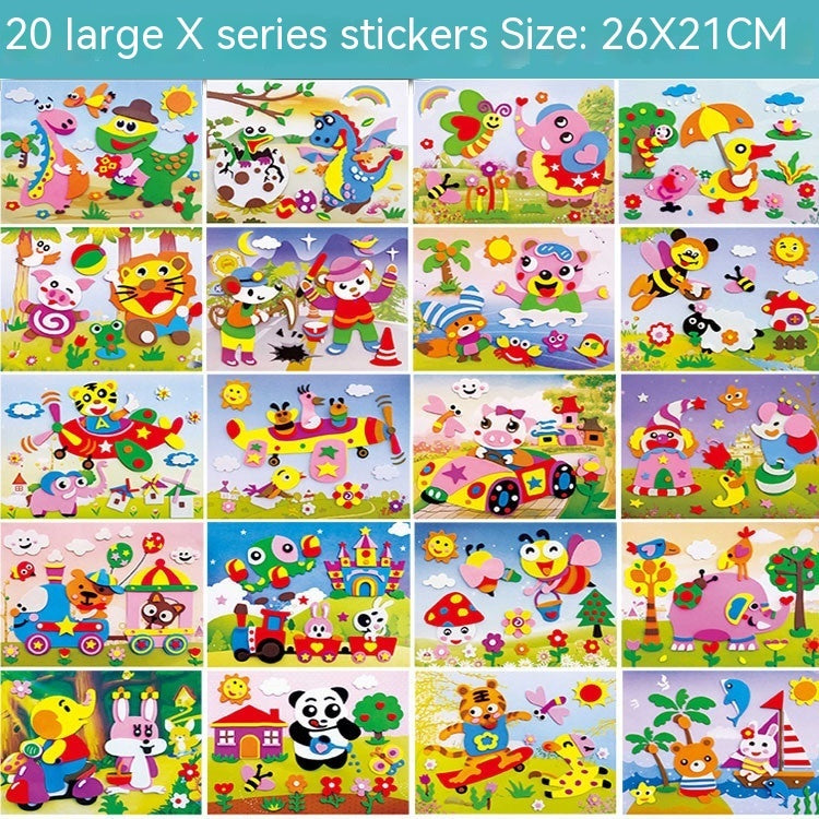 Creative Printed 3D Stickers For Children