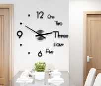 3D Wall Sticker Clock