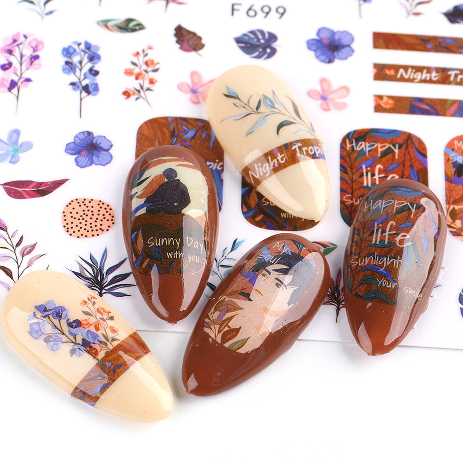 Nail Stickers Floral Series Nails