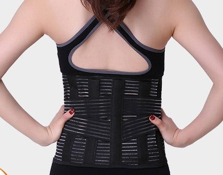 Lumbar support massage belt