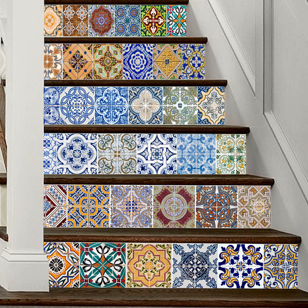 Self-adhesive stairs stickers