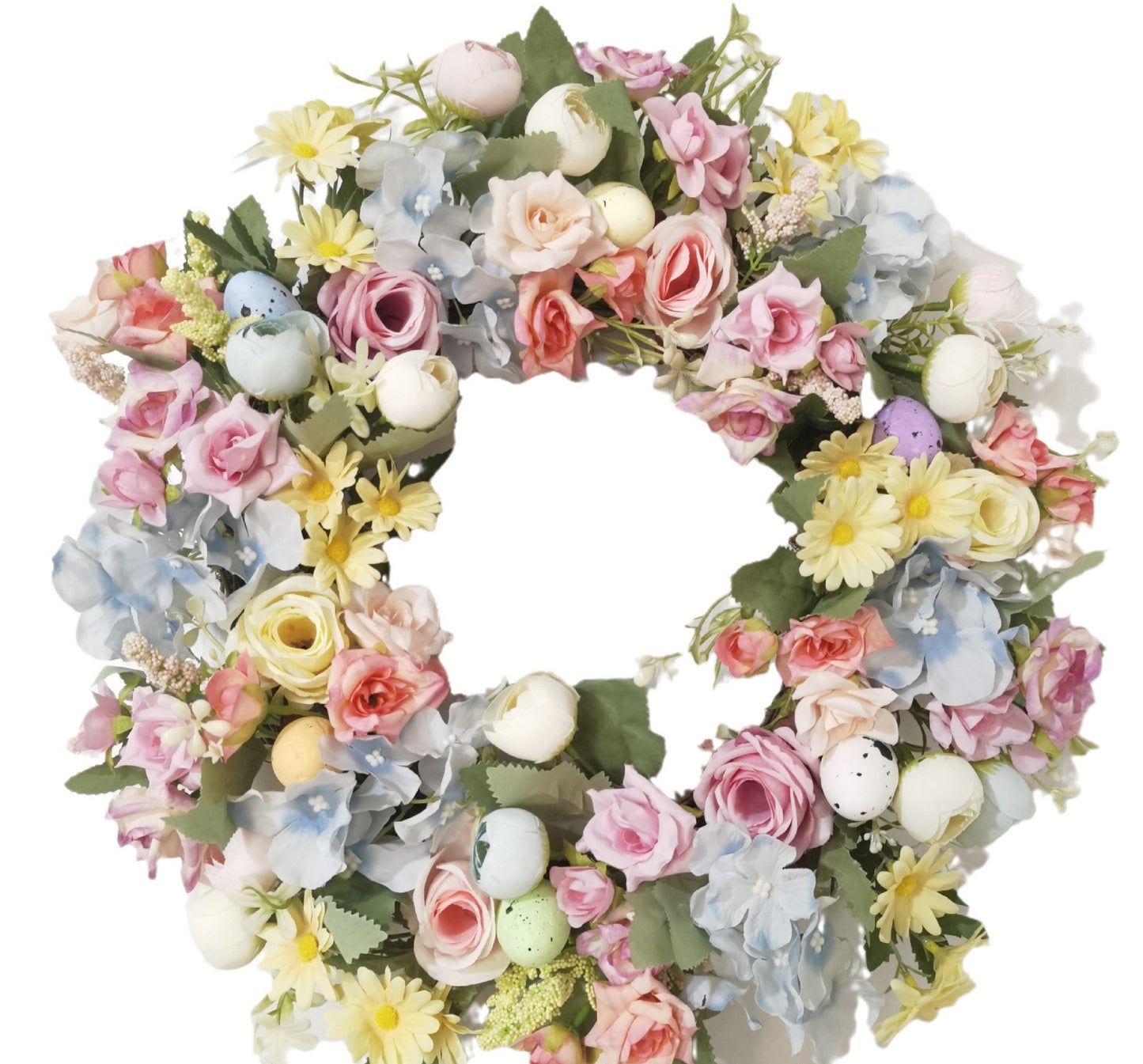 Easter Rose Hydrangea Wreath Home Decor