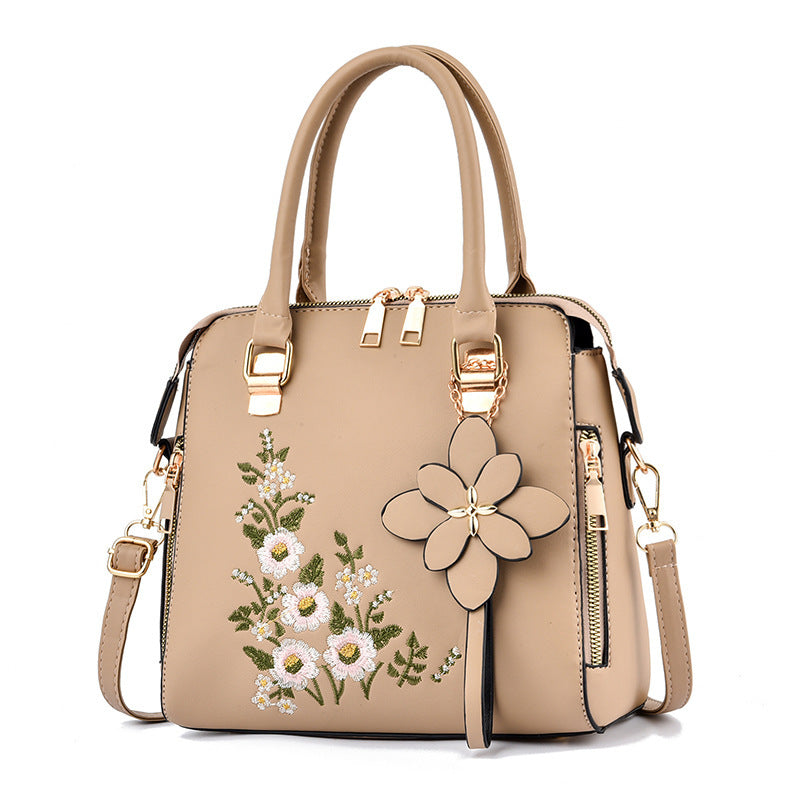 Fashion Flowers Embroidered Handbag Women Shoulder Messenger Bags