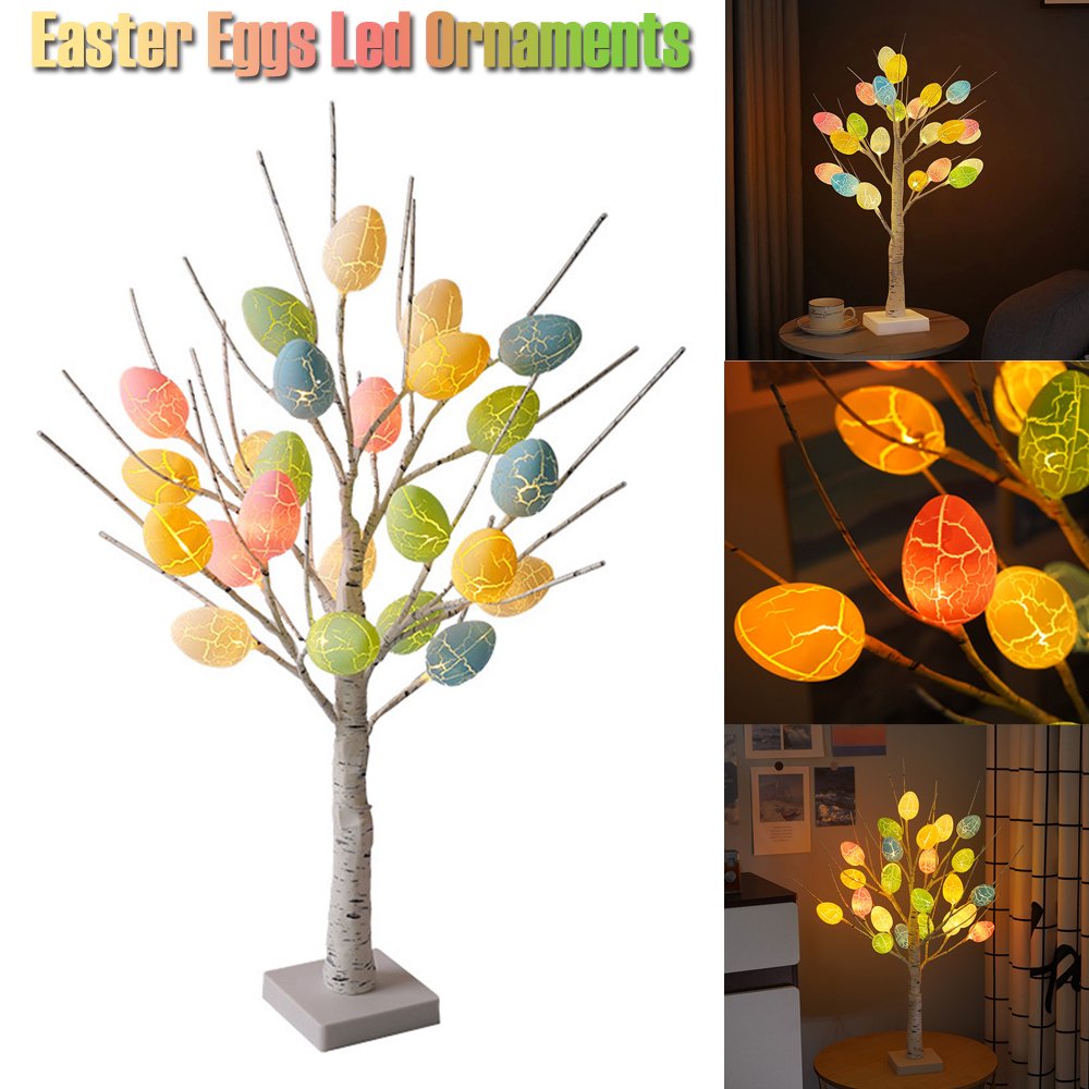 Easter Decoration 60cm Birch Tree  LED Light Ornament