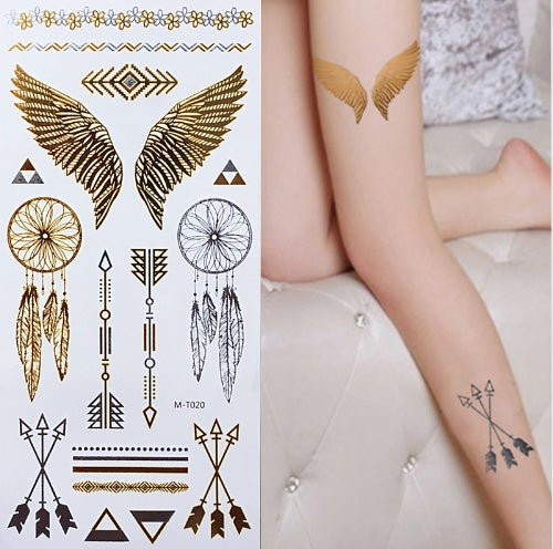 Tatouage Ailes De Liberte Haupt-BHs Jambes 