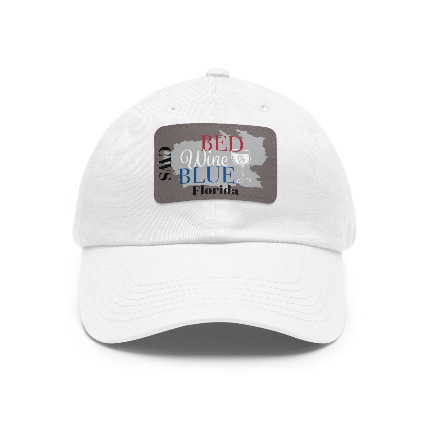 CWS Florida Dad Hat with Leather Patch By Cozy Winter Store (ships within USA only)