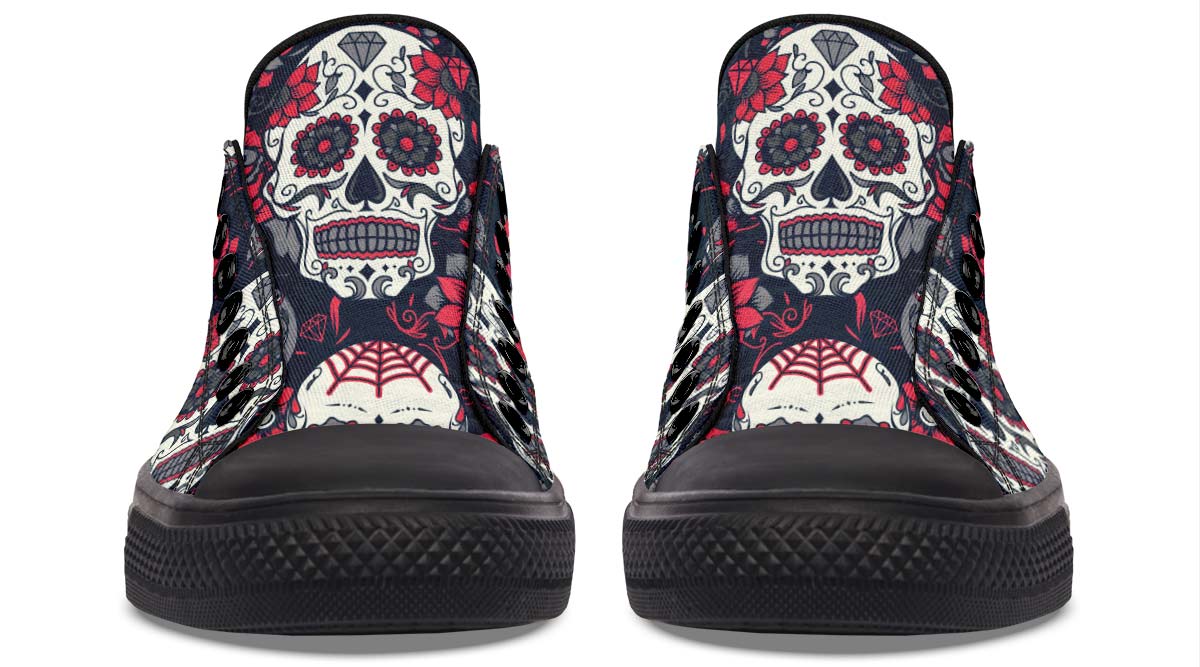 UrbanKicks Psycho Stylish Printed Low-Top Canvas Shoes for Couples