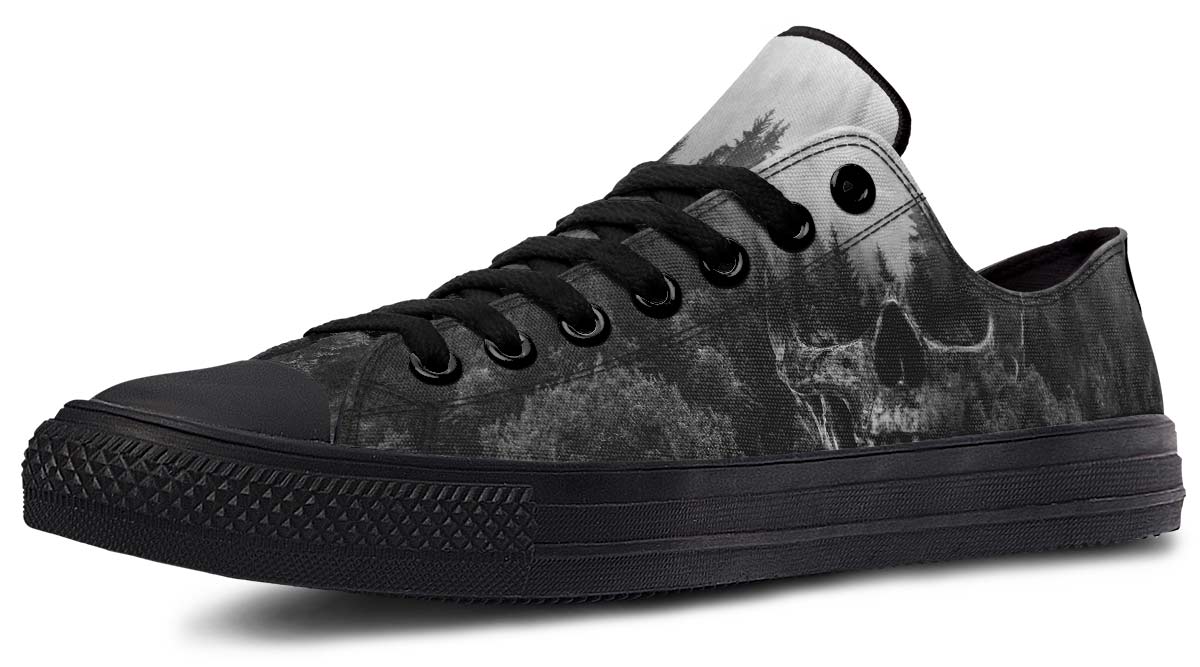 UrbanKIck – Schwarz-weißer Canvas-Schuh mit modischem Print für Paare