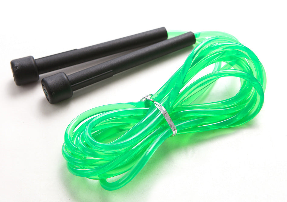 Quick Skipping Test Speed Skipping Rope Thin Handle Rope Crystal Clear Pvc Skipping Rope