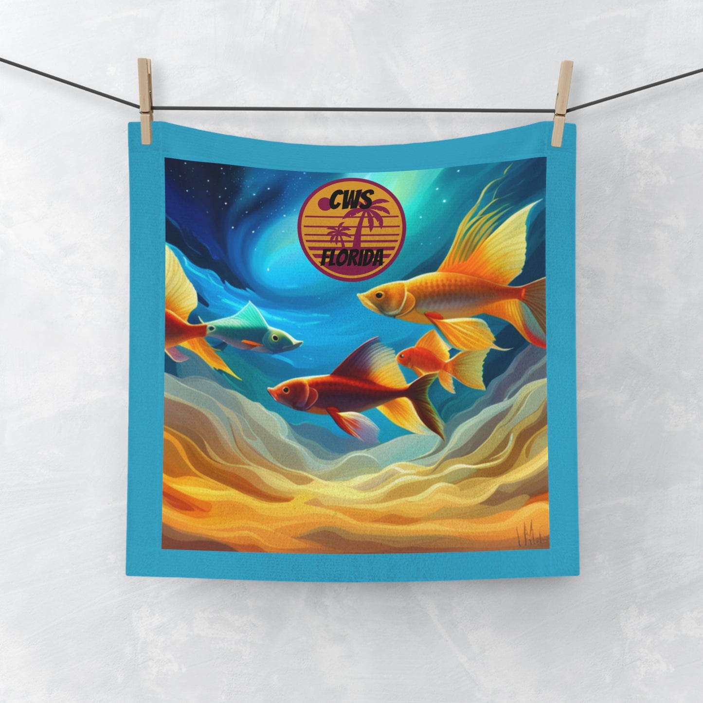 CWS Florida Face Towel By Cozy Winter Store (ships within USA only)