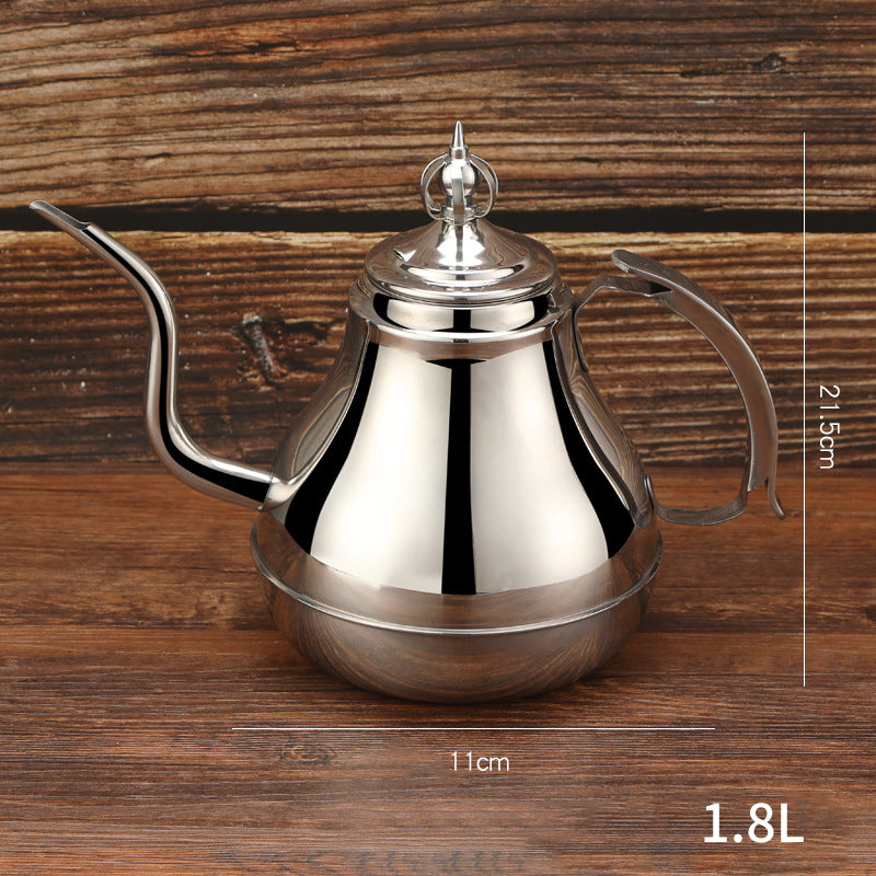 1,2/1,8 l Latin Pot Edelstahl Teekanne mit Teesieb Teekanne Kaffeekanne Induktionsherd Wasserkocher Teegeschirr-Sets 