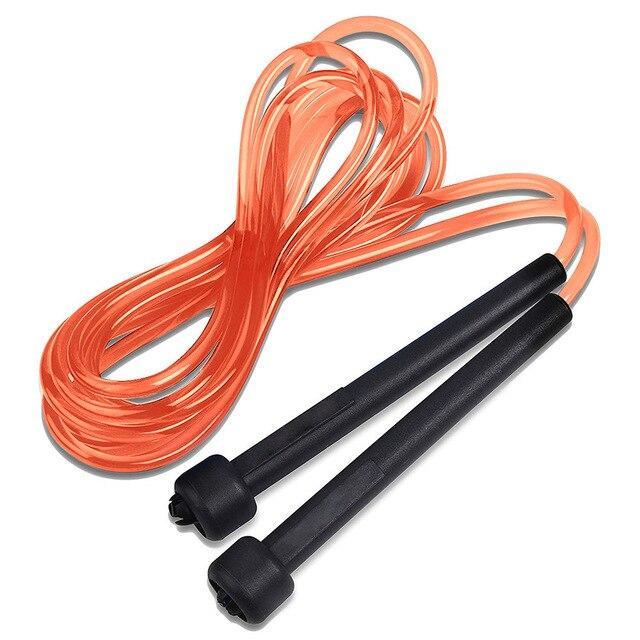 Quick Skipping Test Speed Skipping Rope Thin Handle Rope Crystal Clear Pvc Skipping Rope