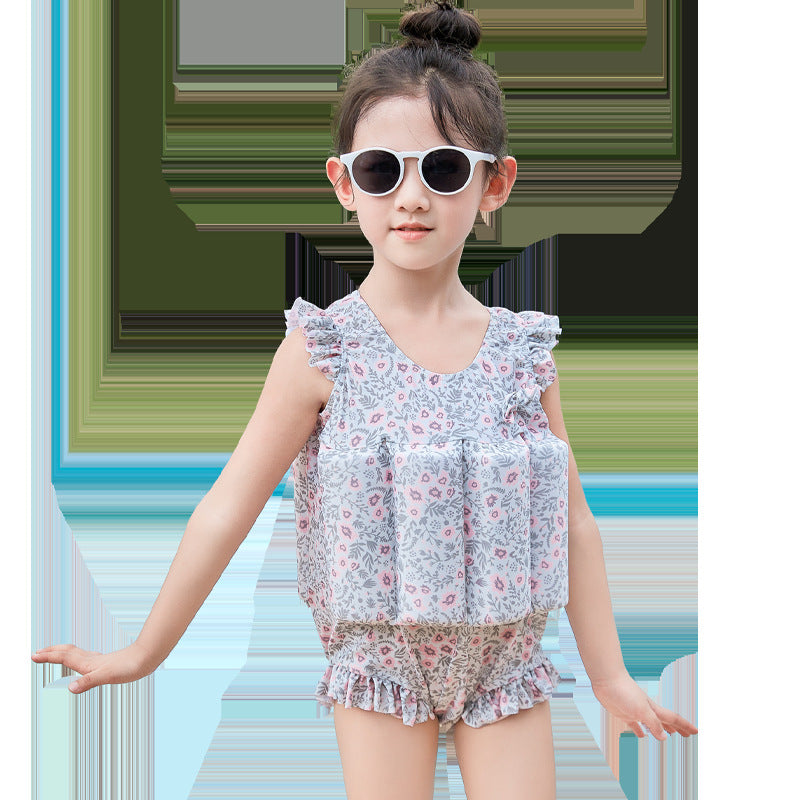 Children's Buoyancy Swimsuit Baby's Bathing Suit One-piece Girl