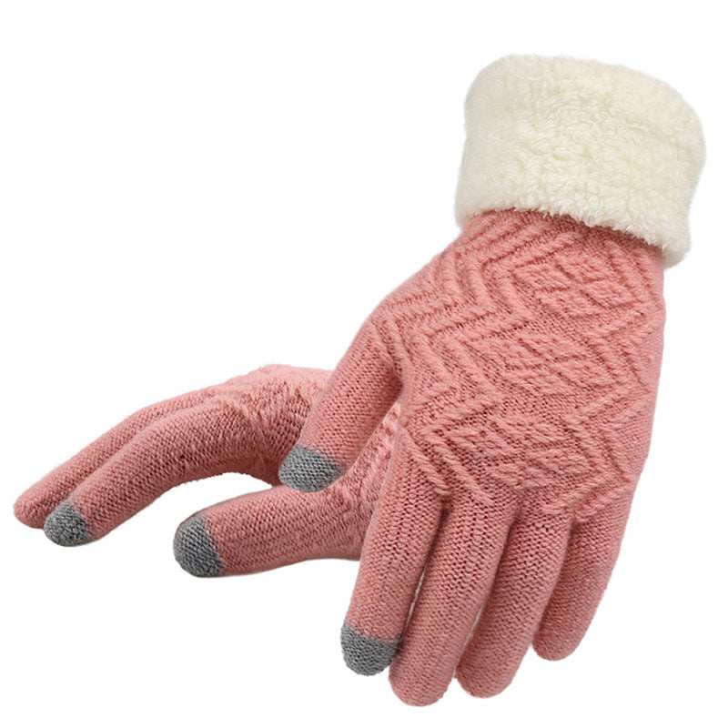 Winterstrickhandschuhe